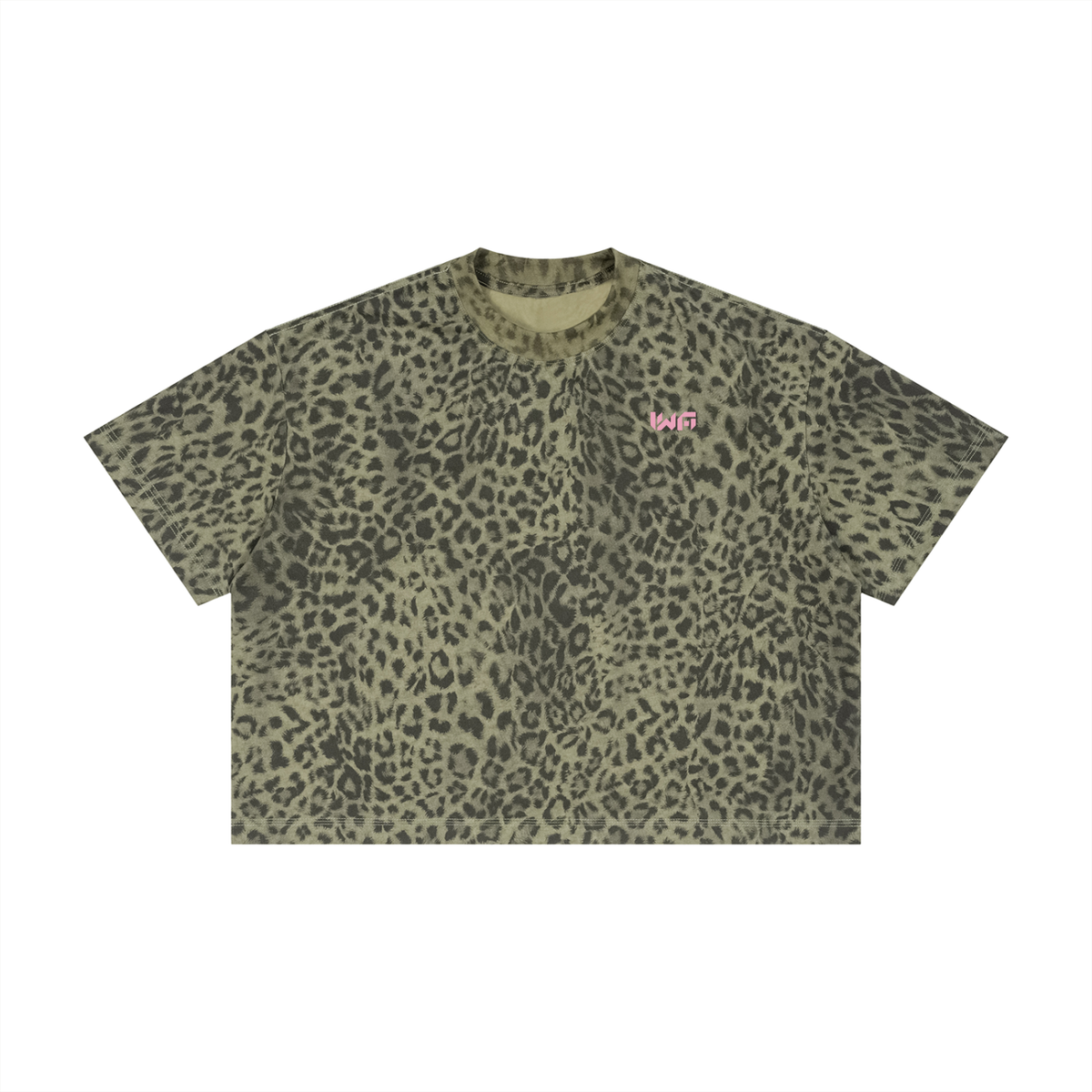 Unisex Leopard Print Boxy T-Shirt