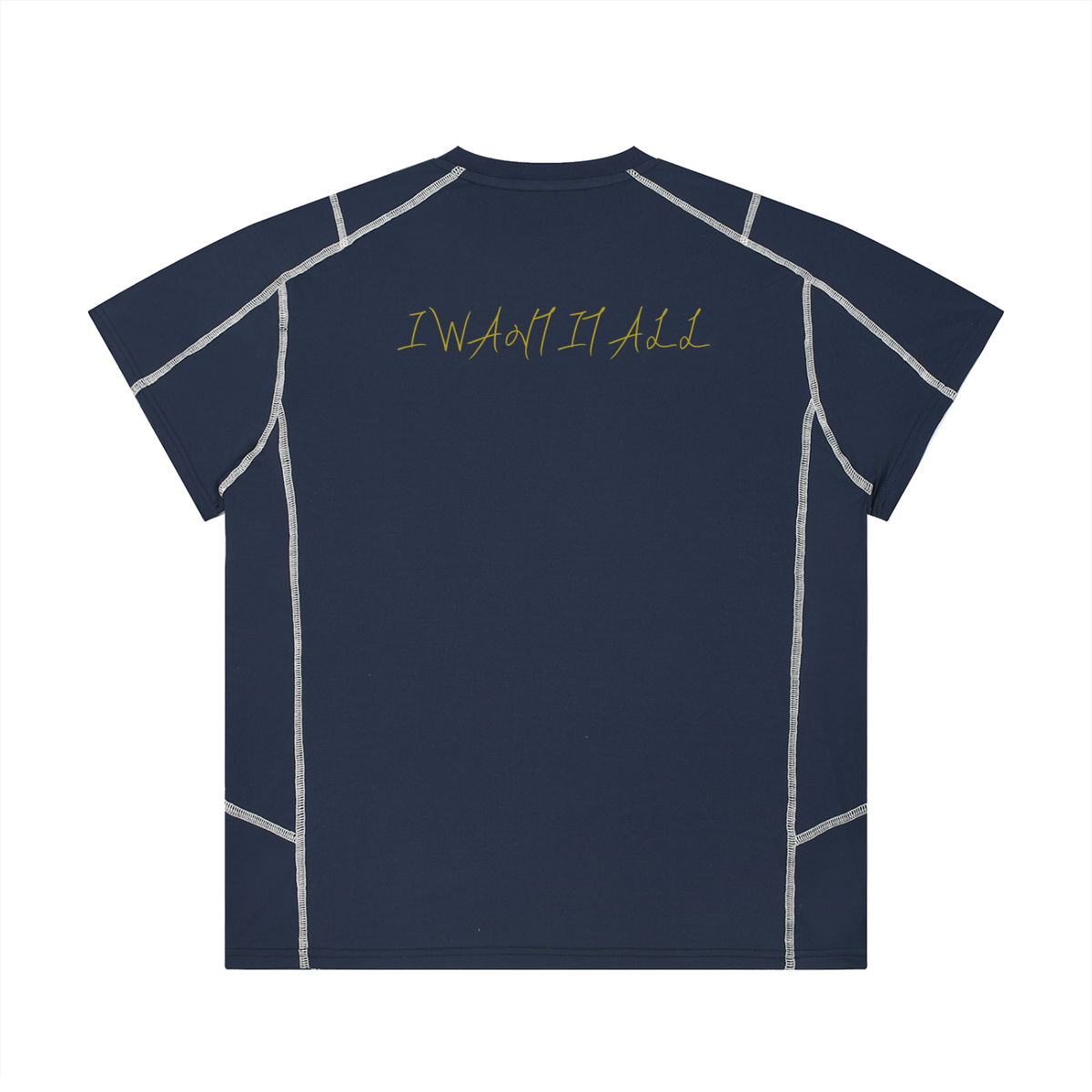 Unisex Contrast Stitch  Regular Fit T-Shirt