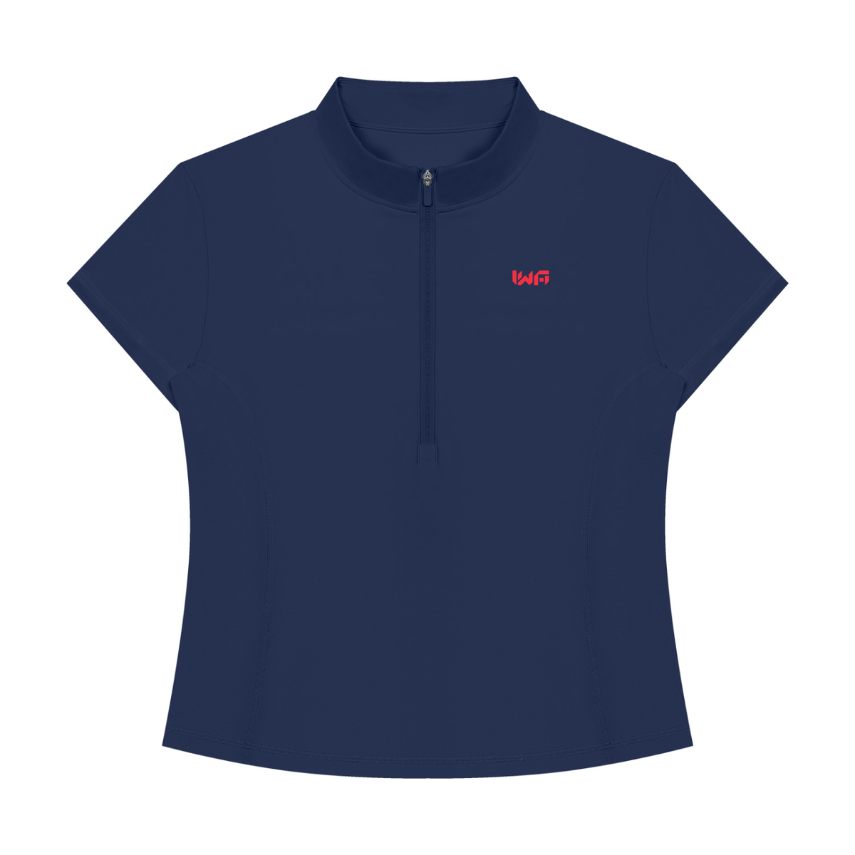 Women's Yoga Quarter-Zip Mock Neck T-Shirt