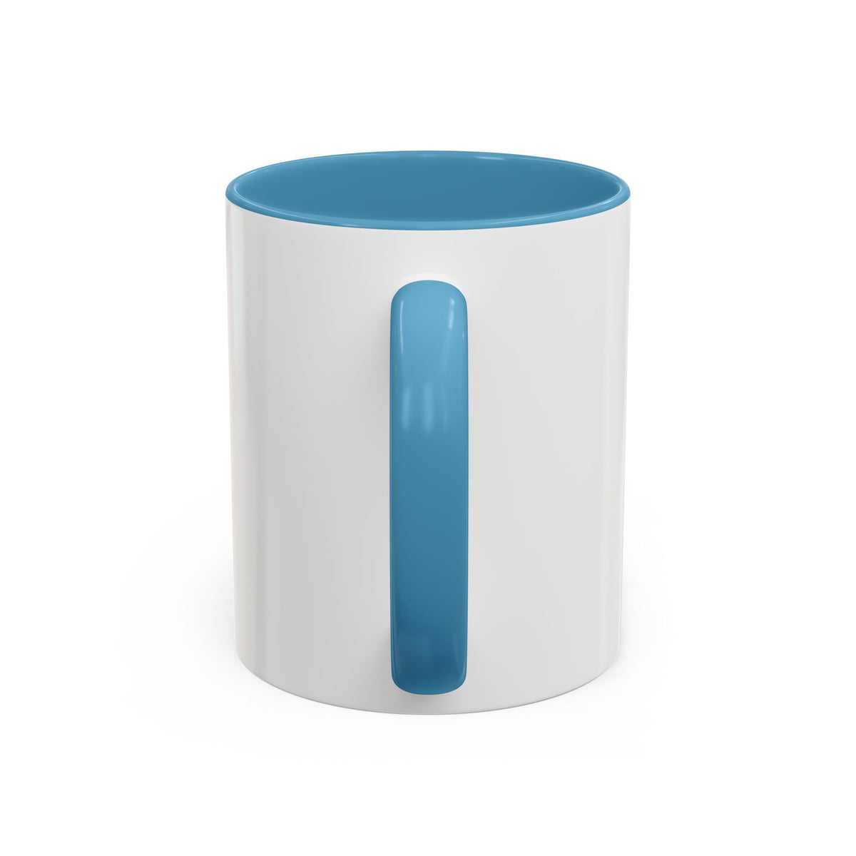 IWA Blue Serif Accent Coffee Mug – 11/15oz Ceramic