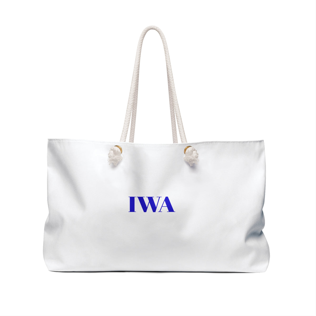 Monogram Weekender Bag – Personalized IWA Canvas Travel Tote