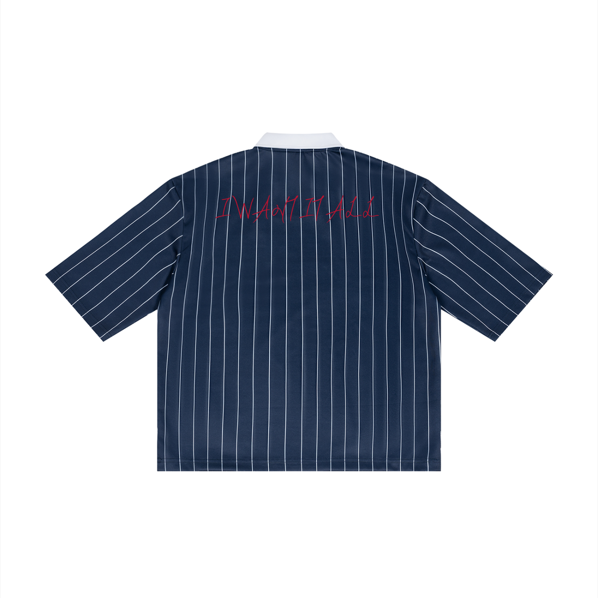 Unisex Pinstripe Collared Soccer Jersey
