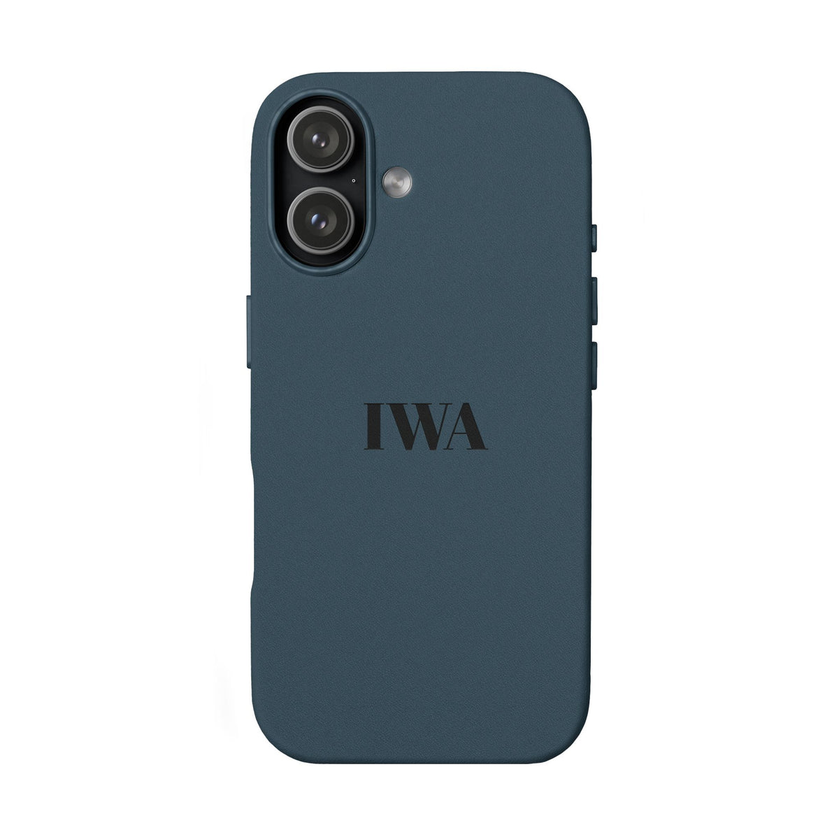 Engraved PU Leather Phone Case — Personalized Monogram Phone Cover
