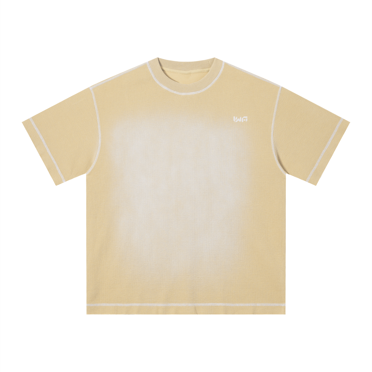 Unisex Sunfade Waffle Boxy T-Shirt