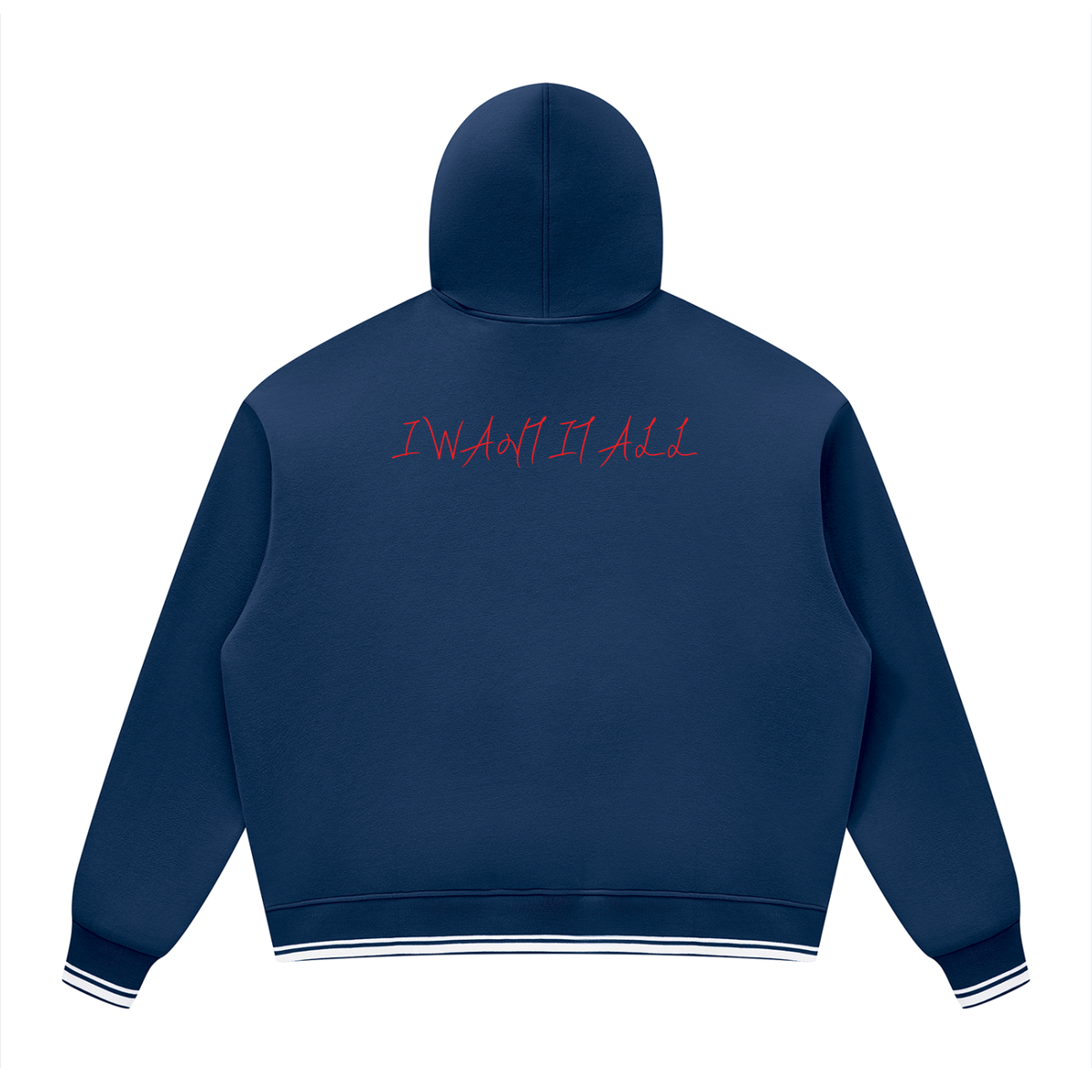 Unisex Oversized Color Block Fleece Hoodie