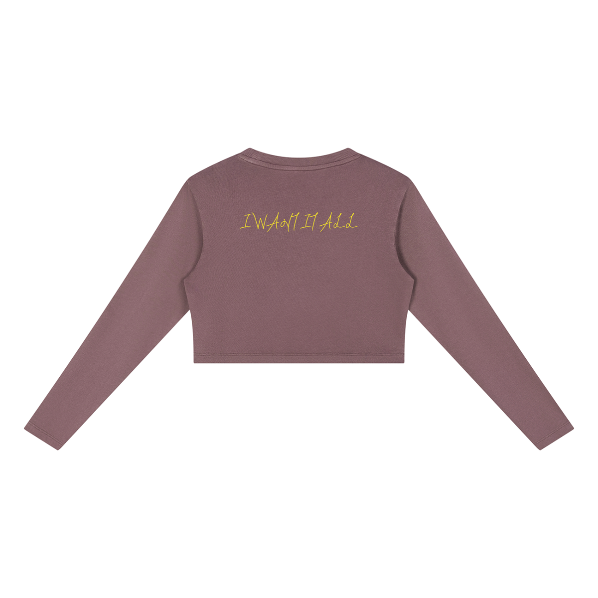 Women's Mineral Wash Crop Sweatshirt