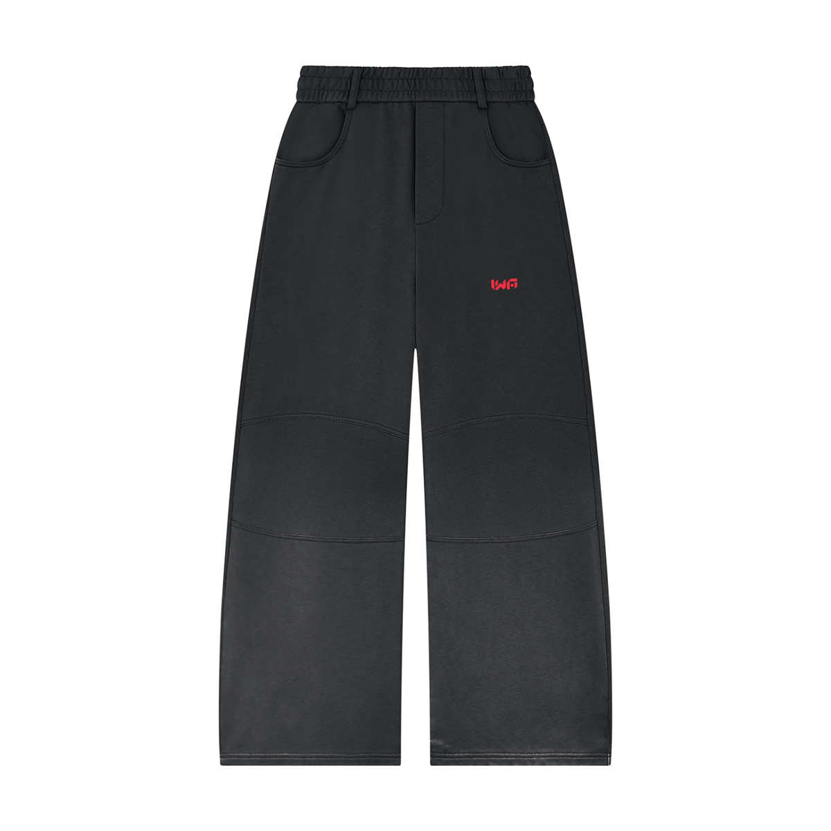 Unisex Sunfade Paneled Barrel Leg Sweatpants