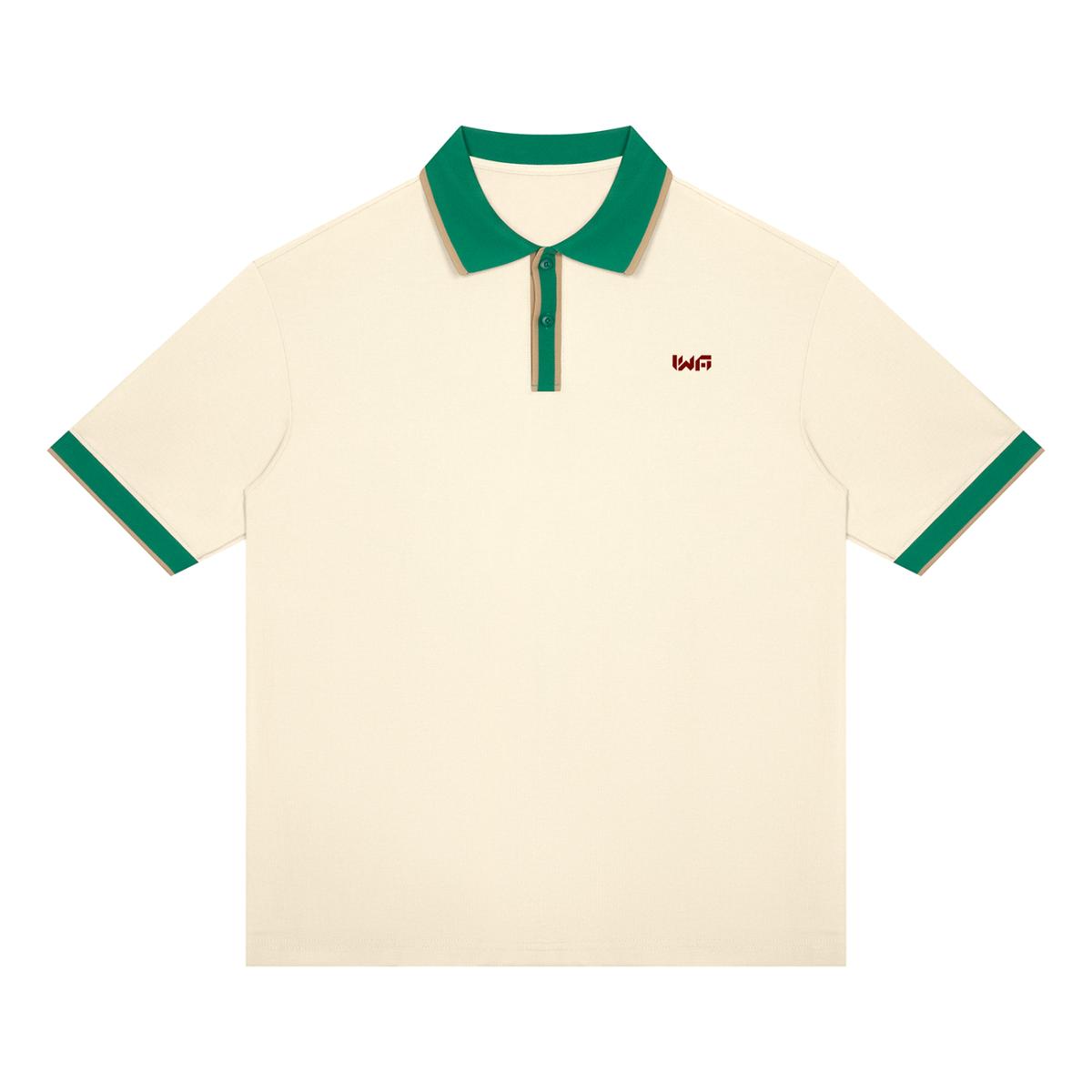 Unisex Color Block Polo Shirt