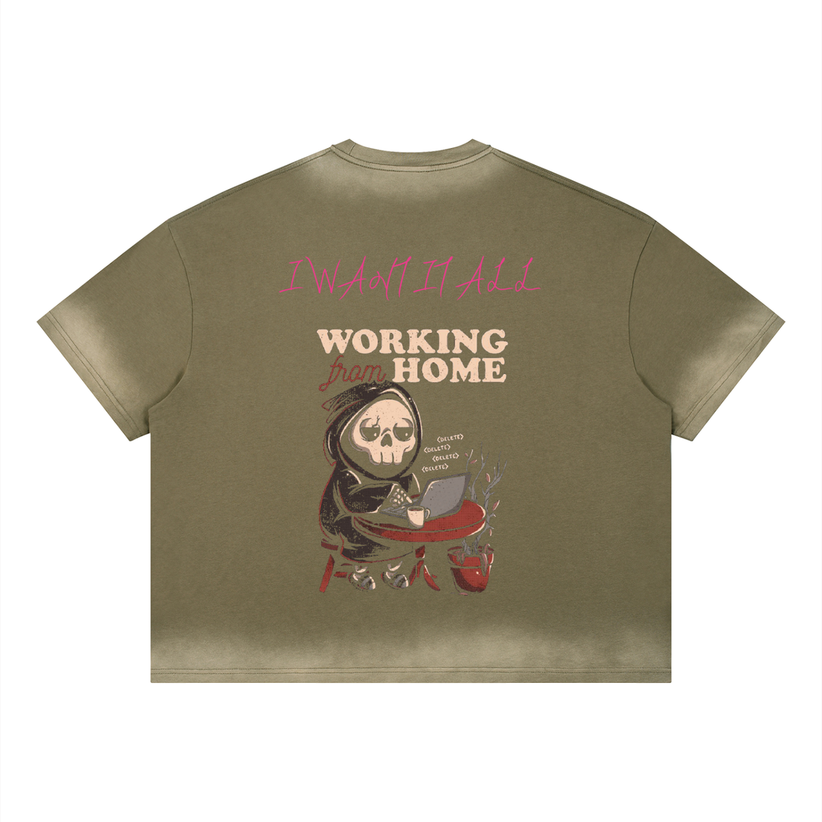 Unisex Boxy Sunfade Vintage Wash T-Shirt