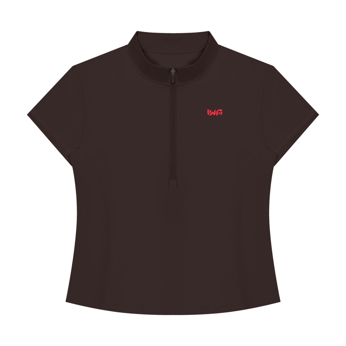 Women's Yoga Quarter-Zip Mock Neck T-Shirt