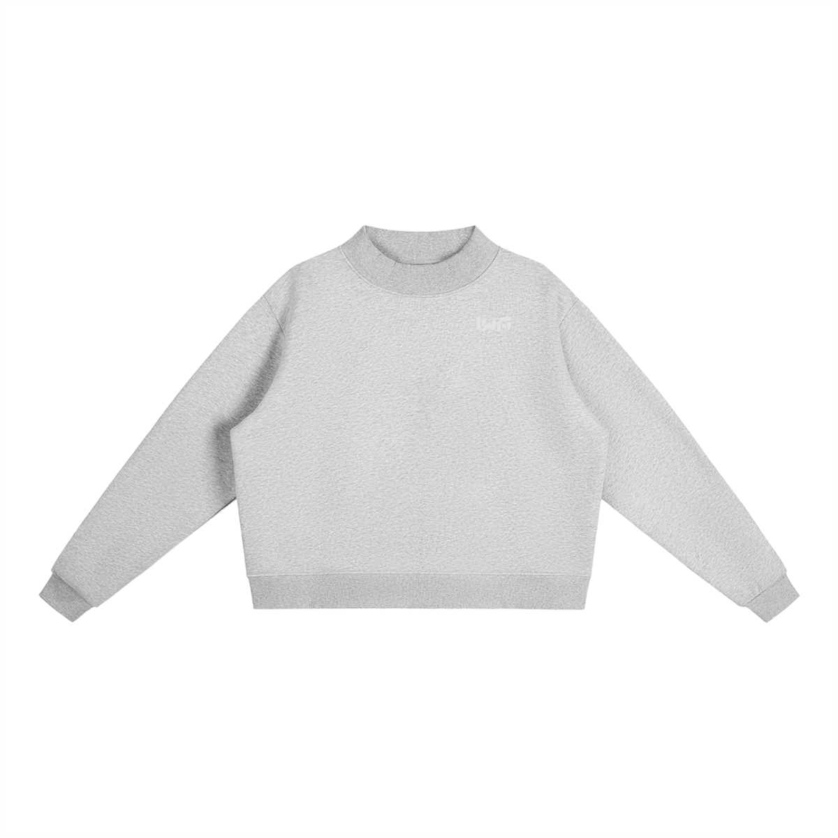 Essential Fleece Mid-Neck Crew Sweatshirt