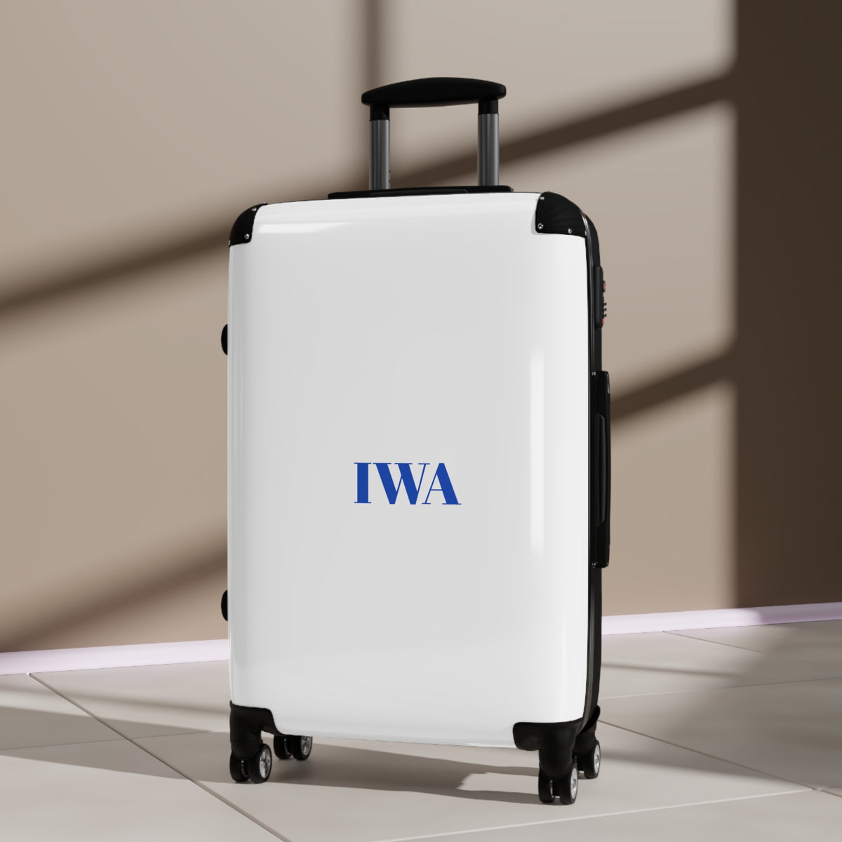 Personalized Carry-On Suitcase — Custom Text Travel Luggage