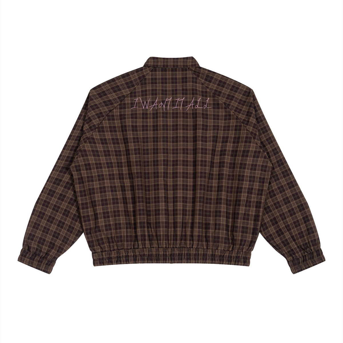 Unisex Plaid Full-Zip Track Jacket