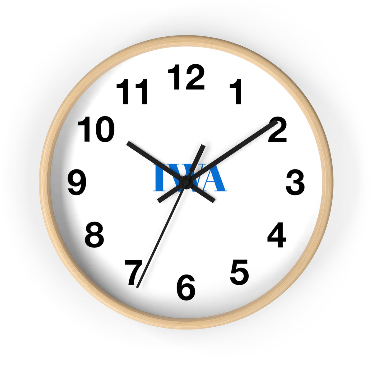 Minimalist Initials Wall Clock — Monogram ‘M A’ Modern Home Decor