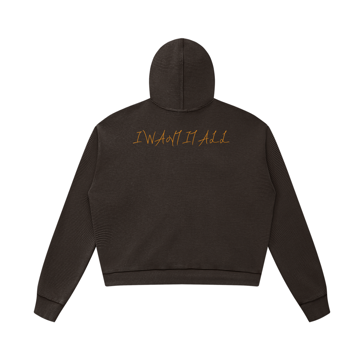 Unisex Mineral Wash Boxy Waffle Hoodie