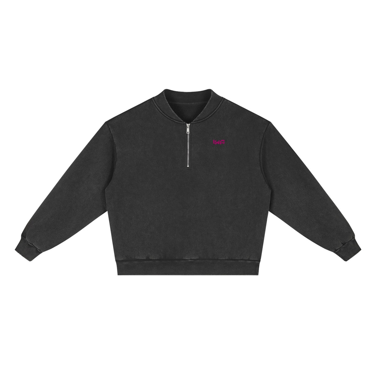 Unisex Vintage Wash Fleece Quarter Zip Sweatshirt