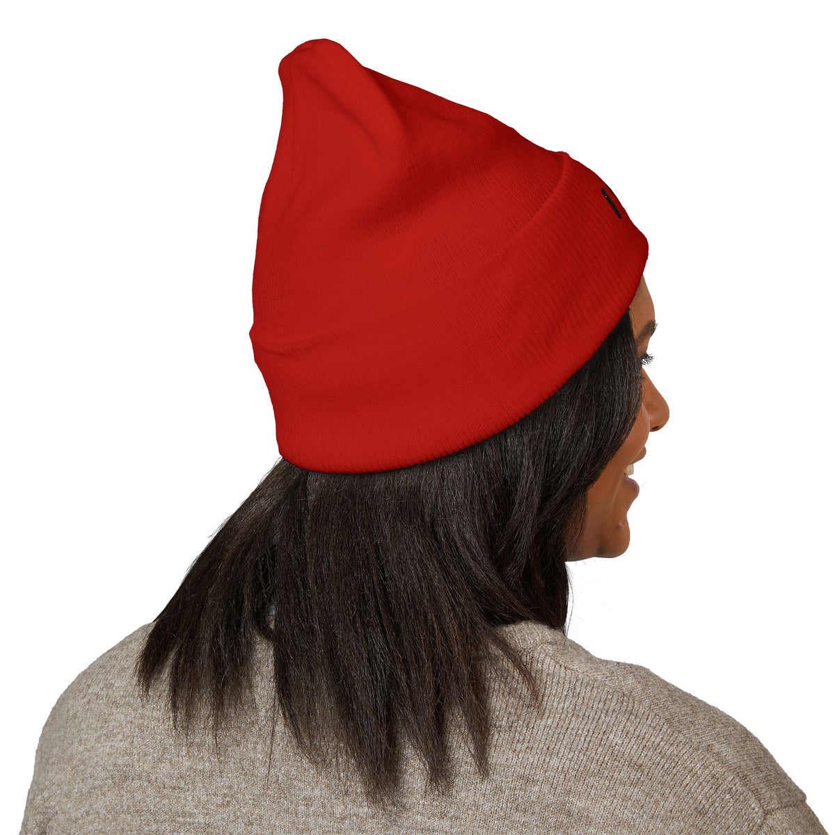 IWA Embroidered Cuffed Beanie — Classic Knit Winter Hat