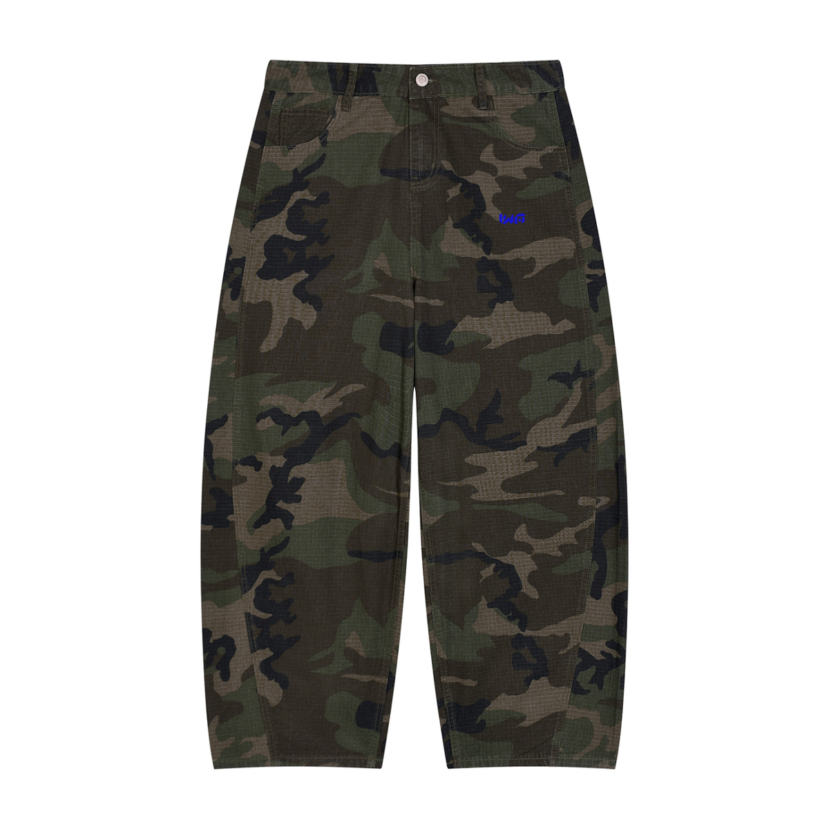 Men’s Camo Barrel Leg Cargo Pants