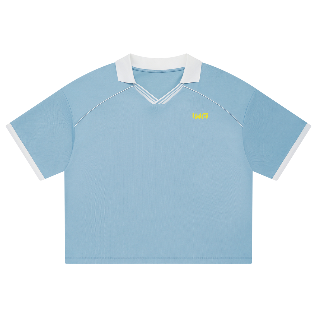 Unisex Collared Piping Boxy Soccer Jersey