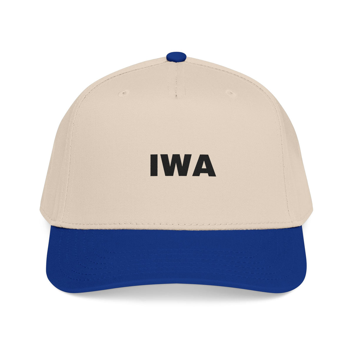 IWA Embroidered Baseball Cap — Classic Two-Tone Mid Profile Hat
