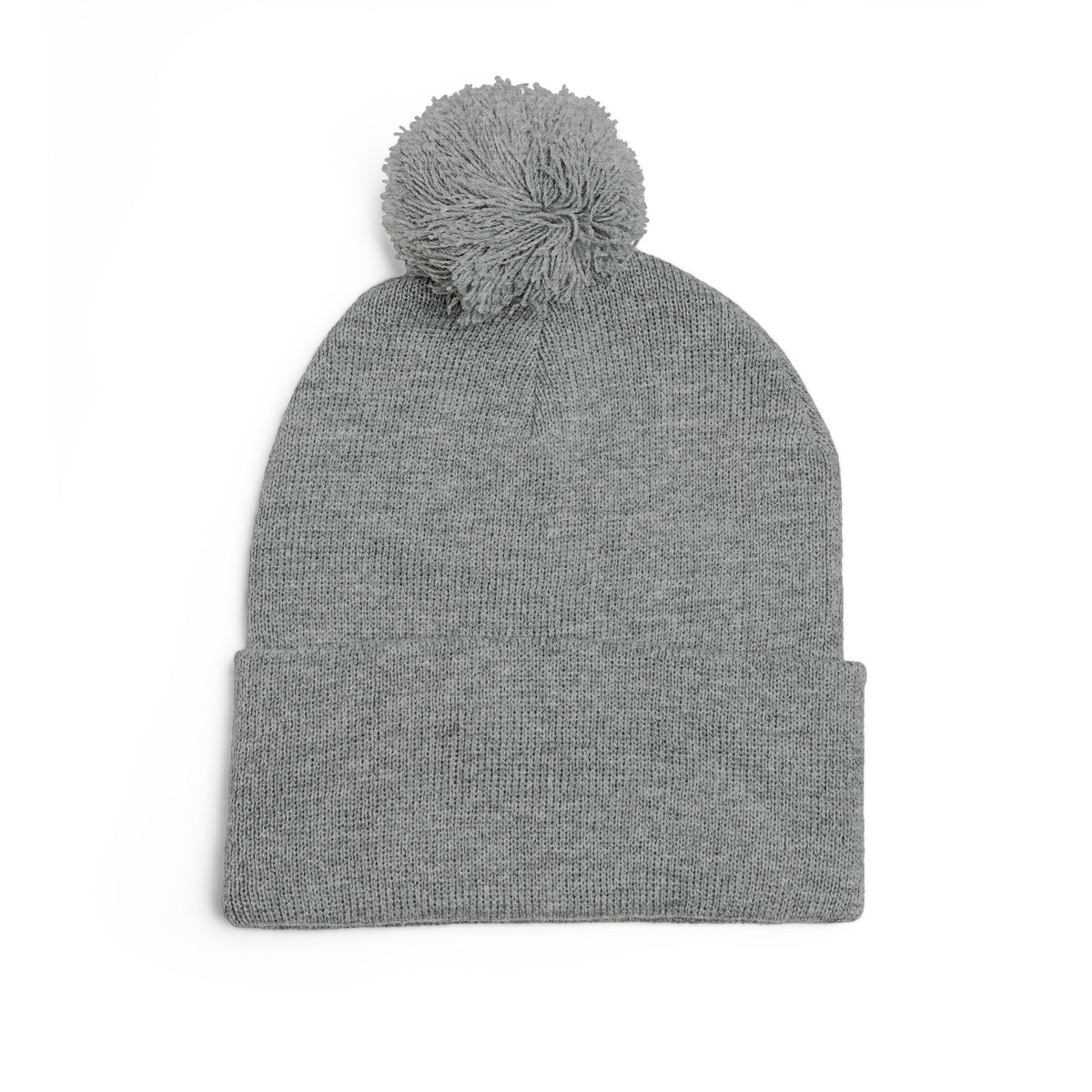 Cozy Pom-Pom Knit Cap - Embroidered Beanie for Winter, Gift for Him/Her, Warm Hat for Skiing/Camping/Outdoor Activities