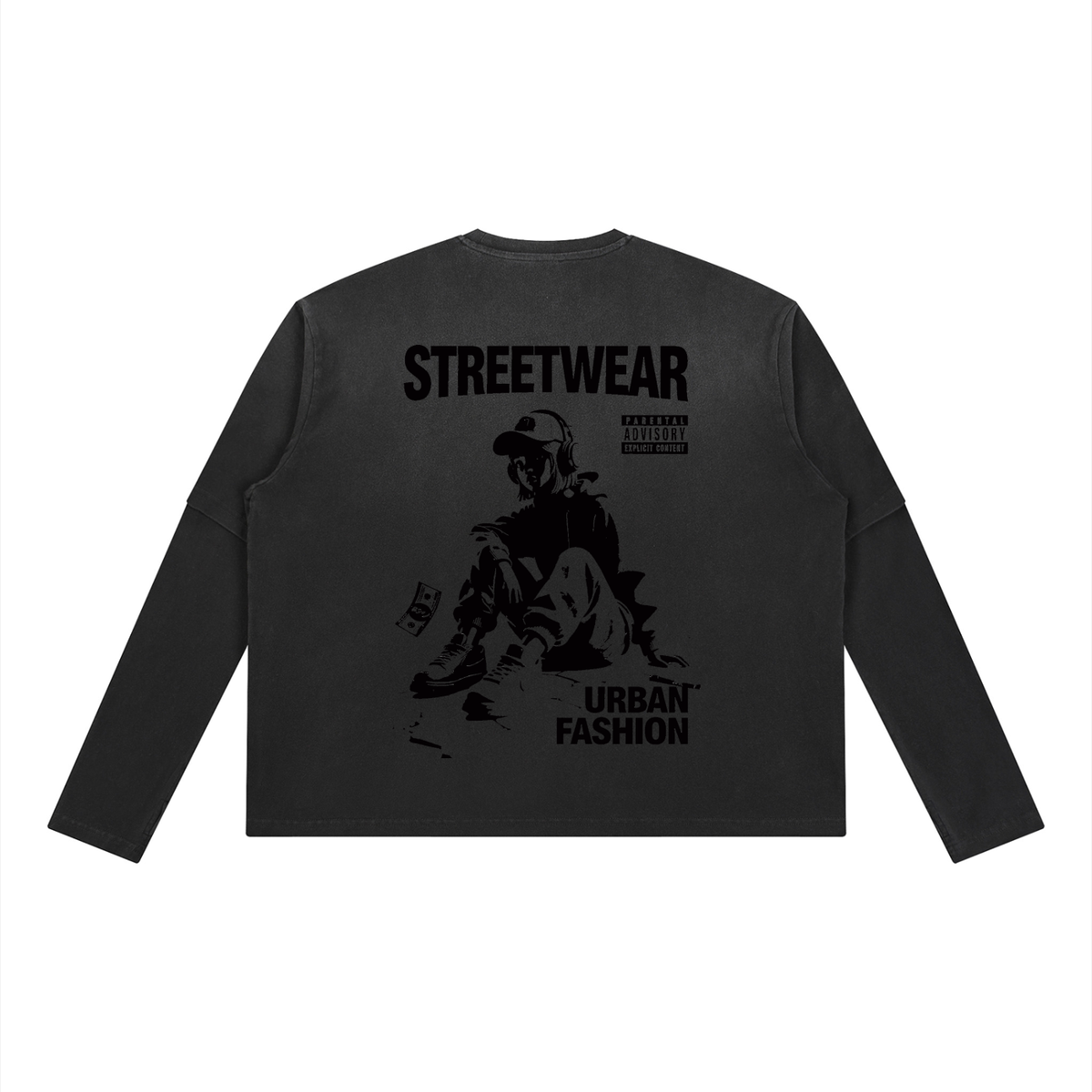 Unisex Vintage Wash Layered T-Shirt