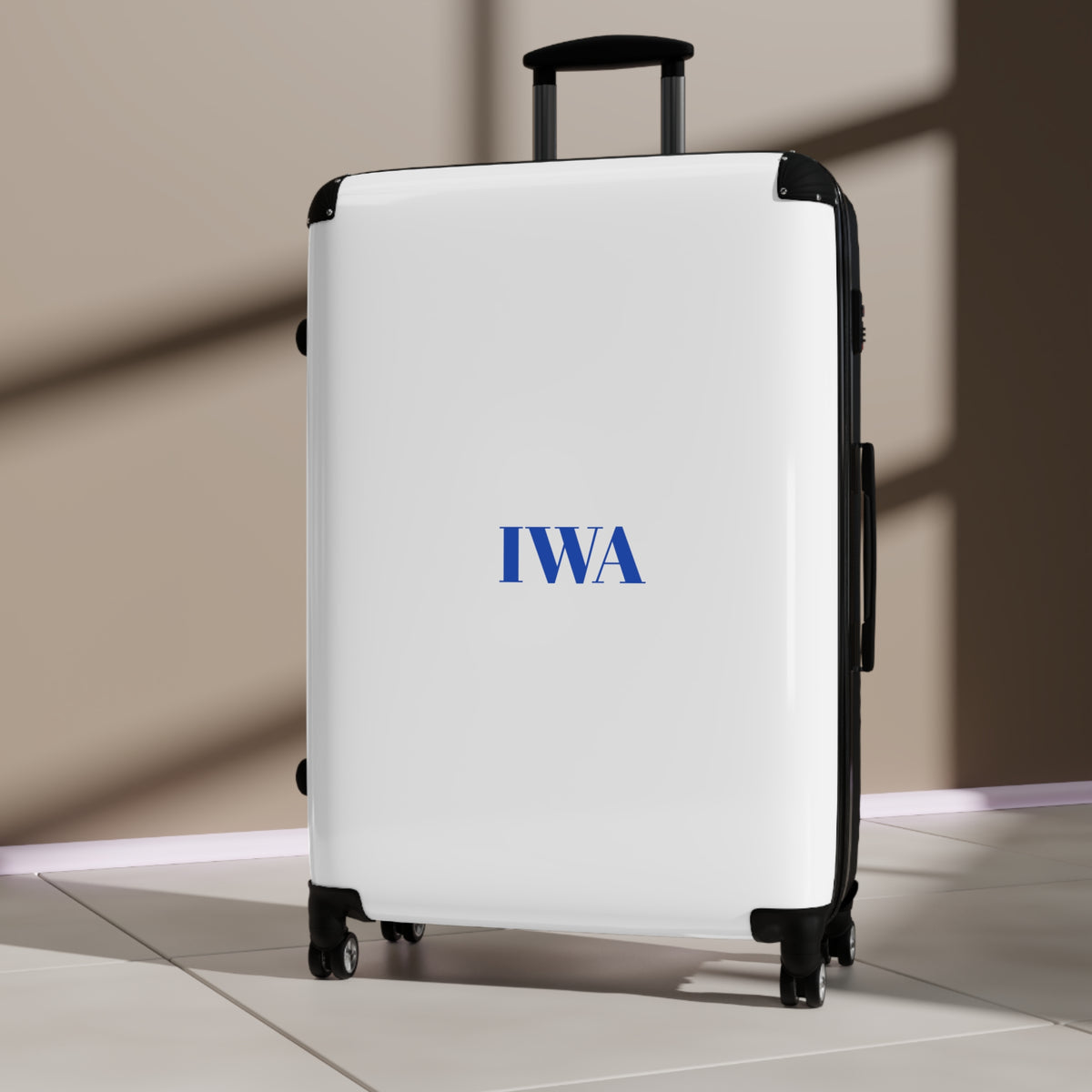 Personalized Carry-On Suitcase — Custom Text Travel Luggage