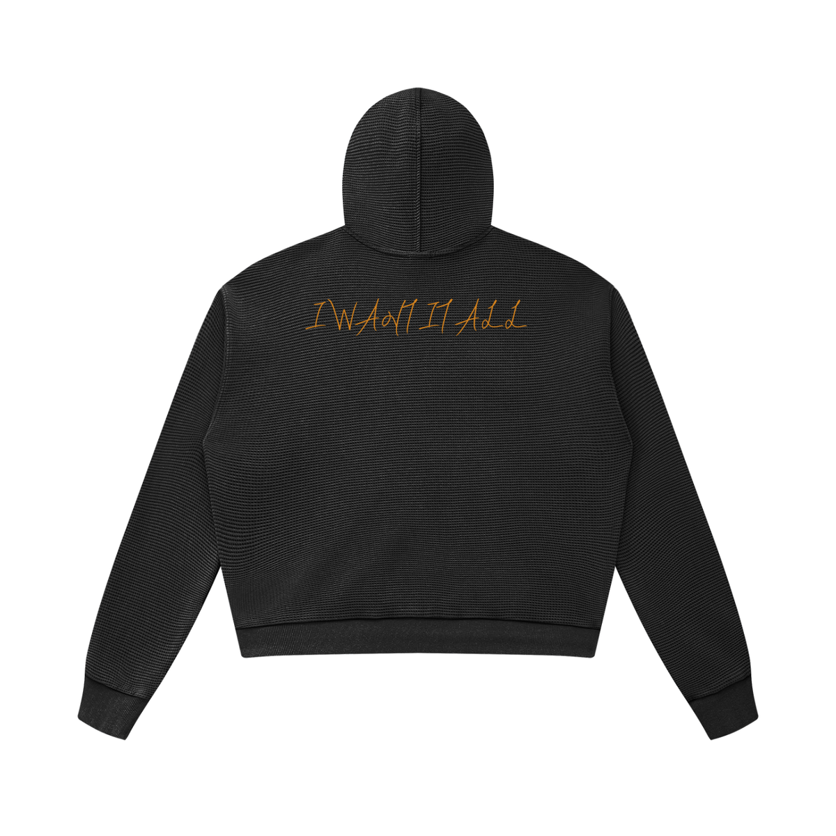 Unisex Mineral Wash Boxy Waffle Hoodie