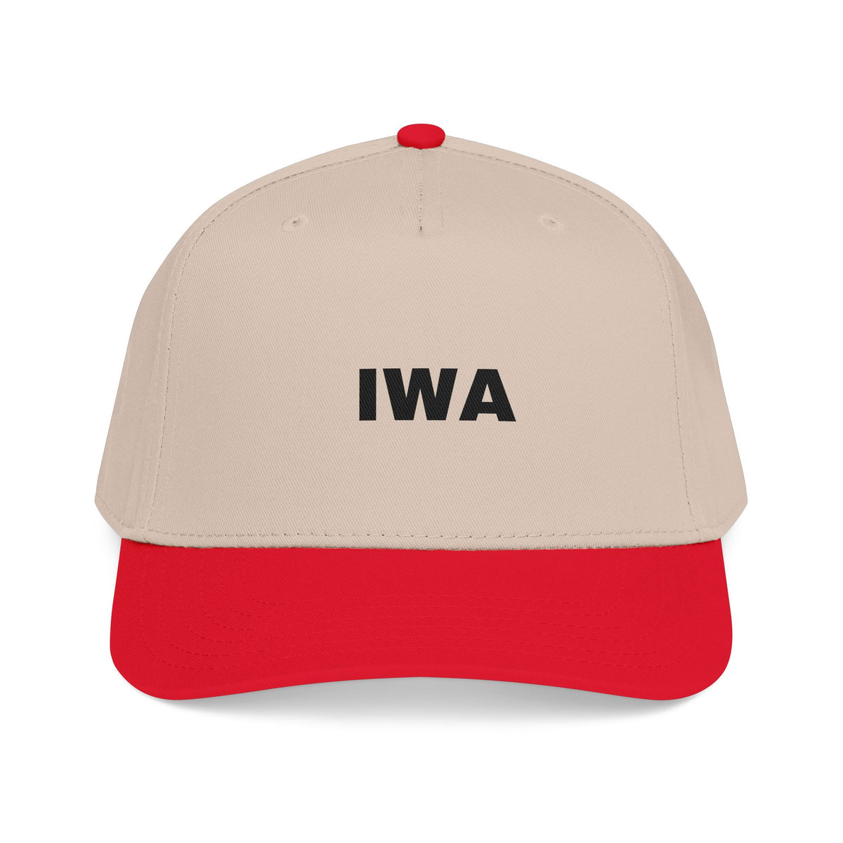 IWA Embroidered Baseball Cap — Classic Two-Tone Mid Profile Hat