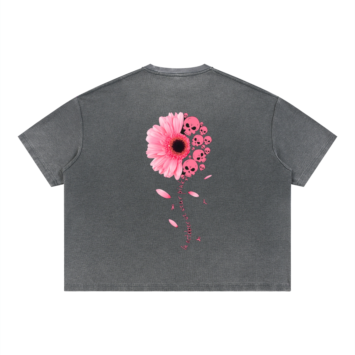 Unisex Vintage Wash Sunfade Boxy Waffle T-Shirt
