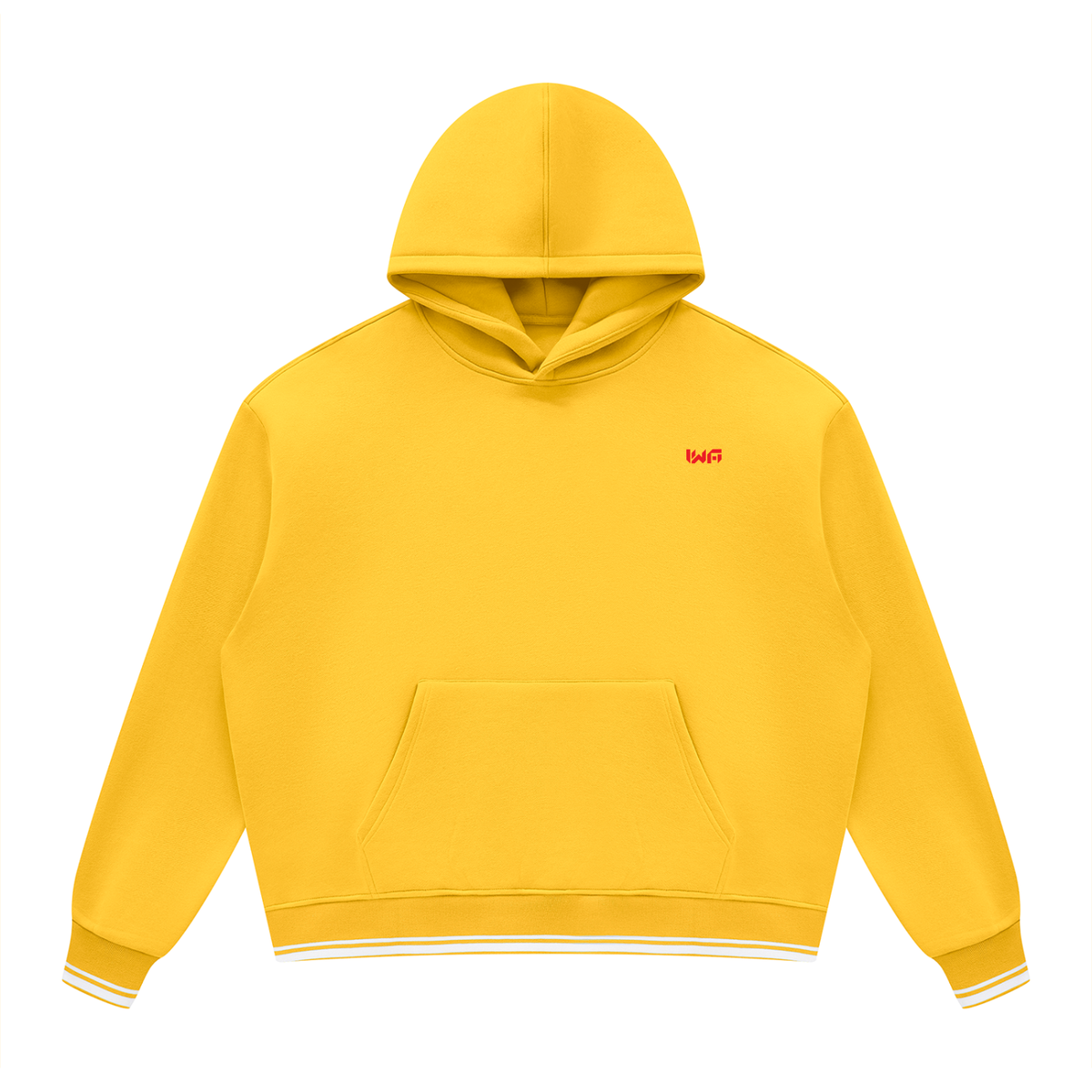 Unisex Oversized Color Block Fleece Hoodie