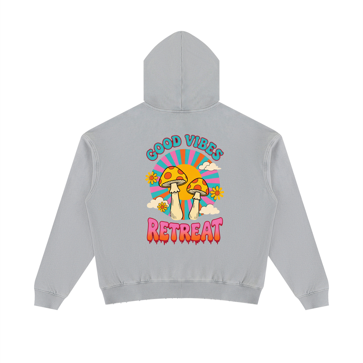 Unisex Mineral Wash Distressed Hoodie