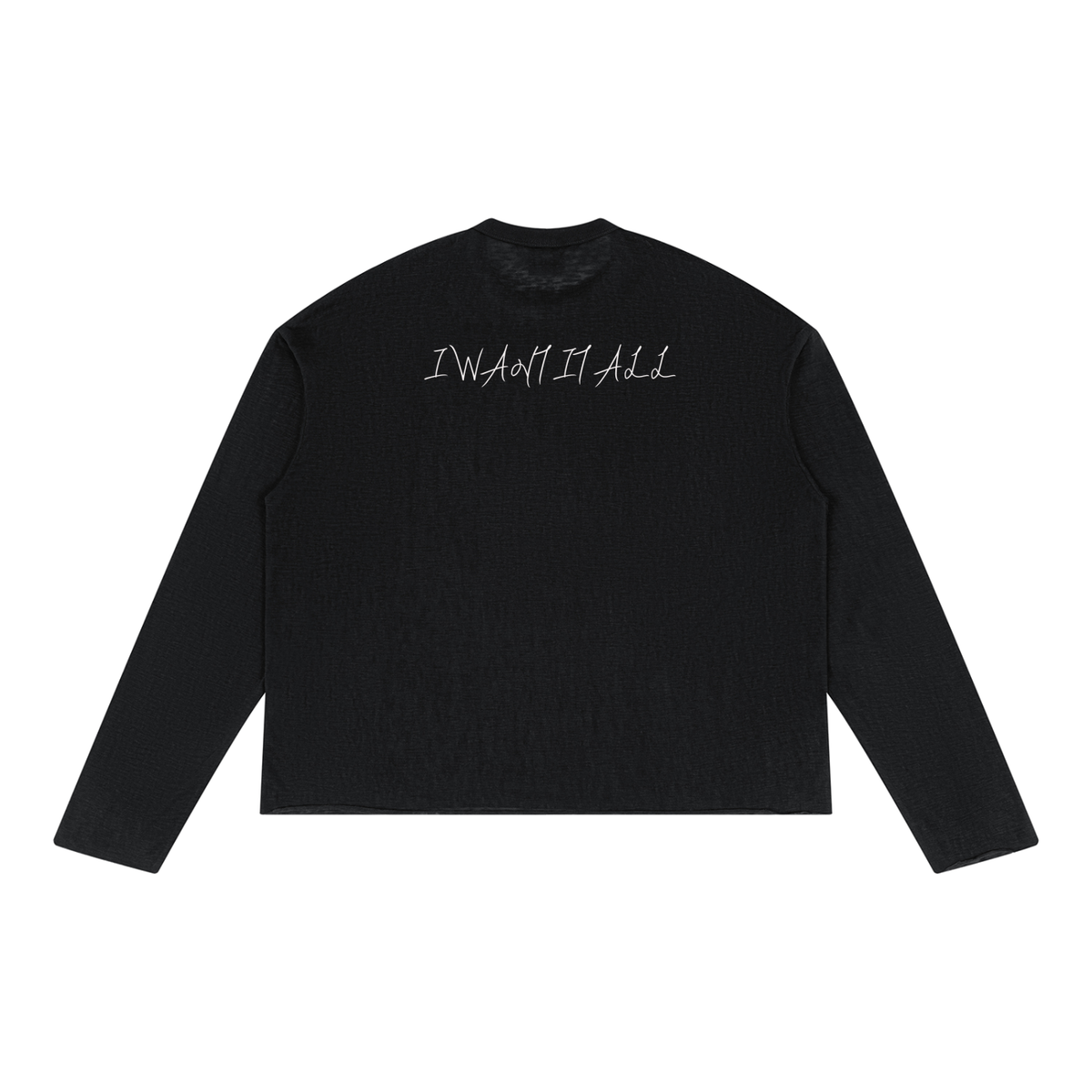 Unisex Raw Edge Long Sleeve T-Shirt