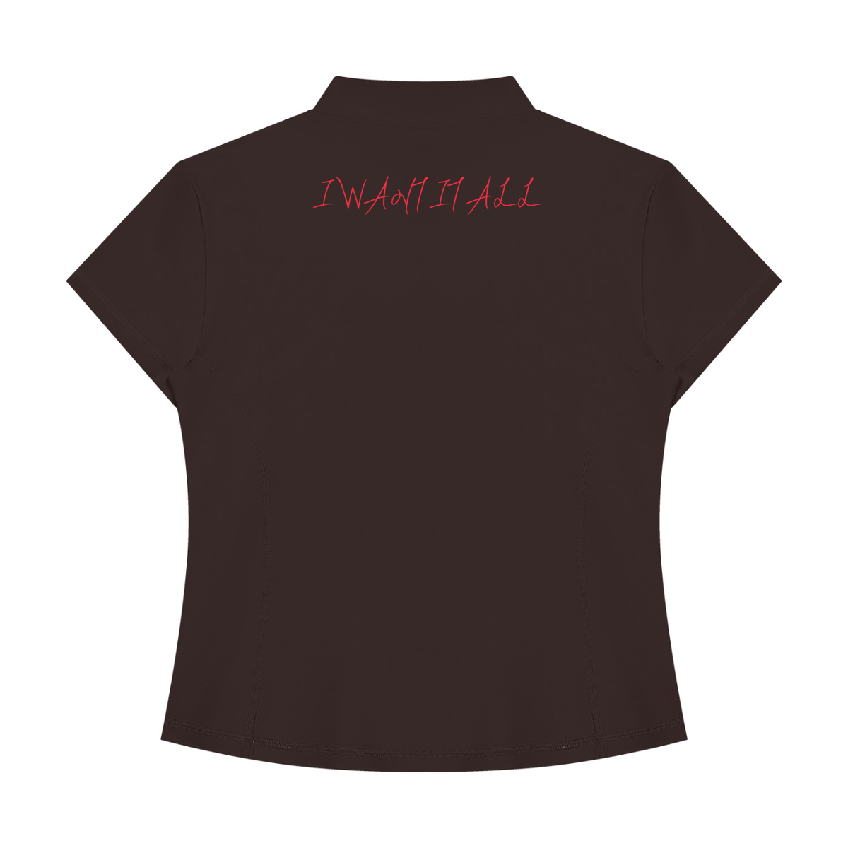 Women's Yoga Quarter-Zip Mock Neck T-Shirt