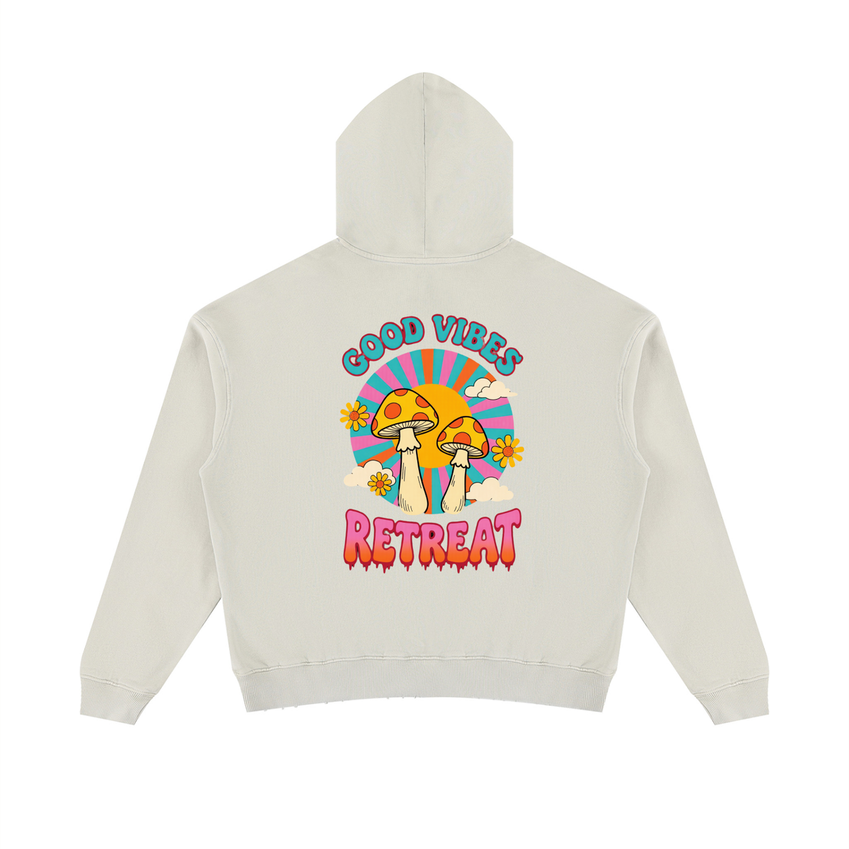 Unisex Mineral Wash Distressed Hoodie