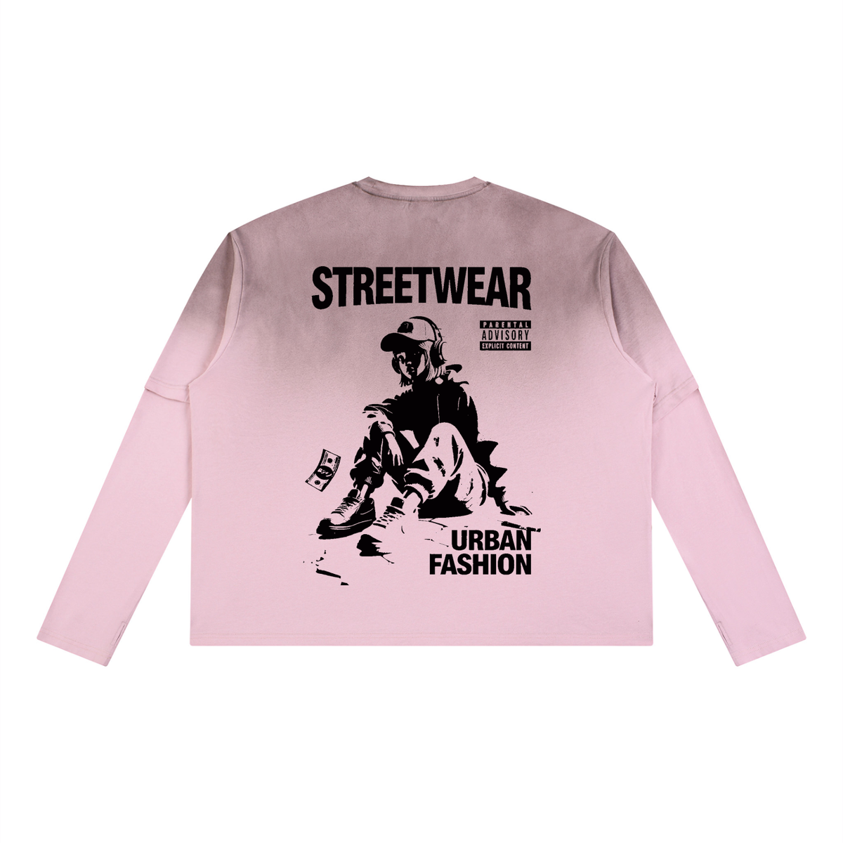 Unisex Vintage Wash Layered T-Shirt