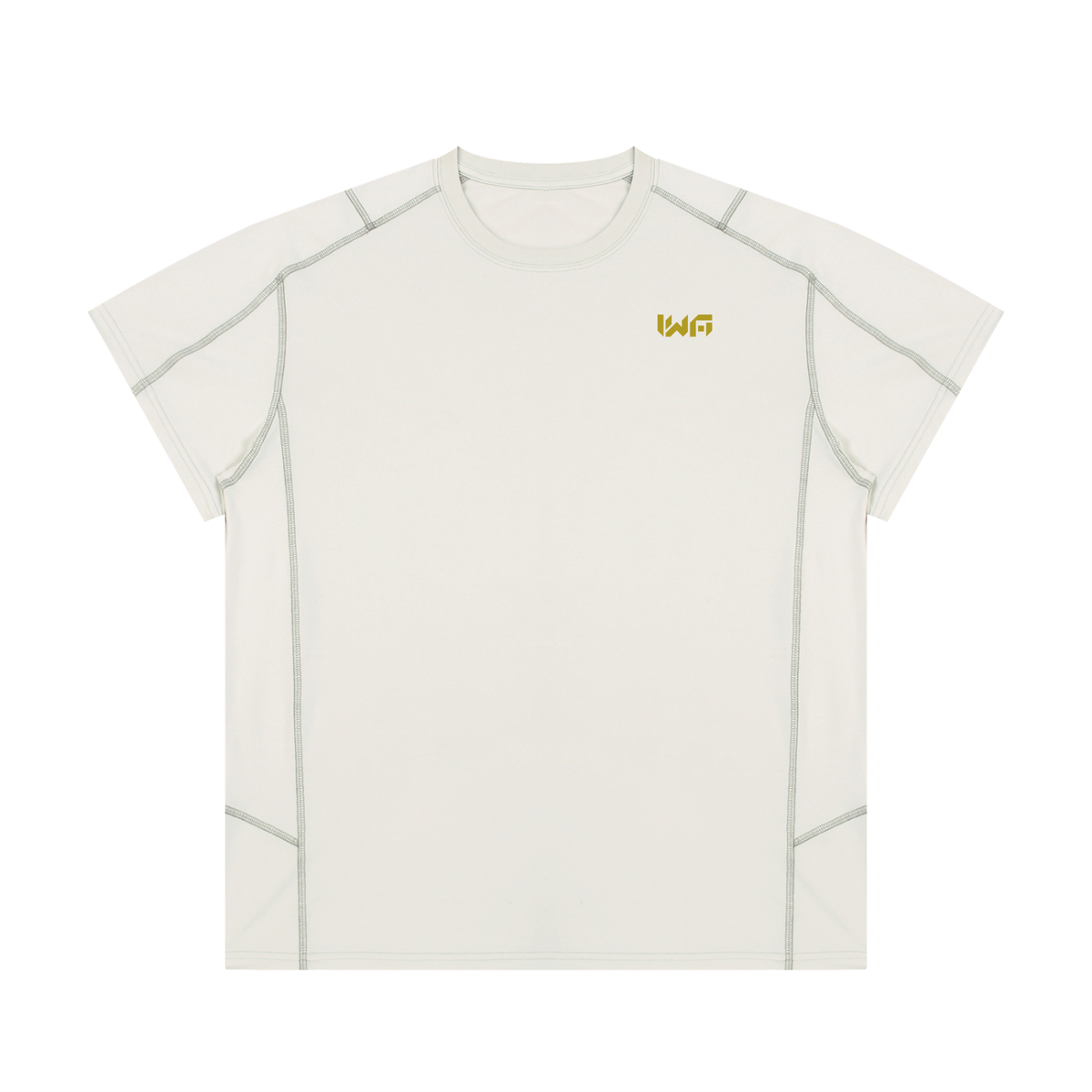 Unisex Contrast Stitch  Regular Fit T-Shirt
