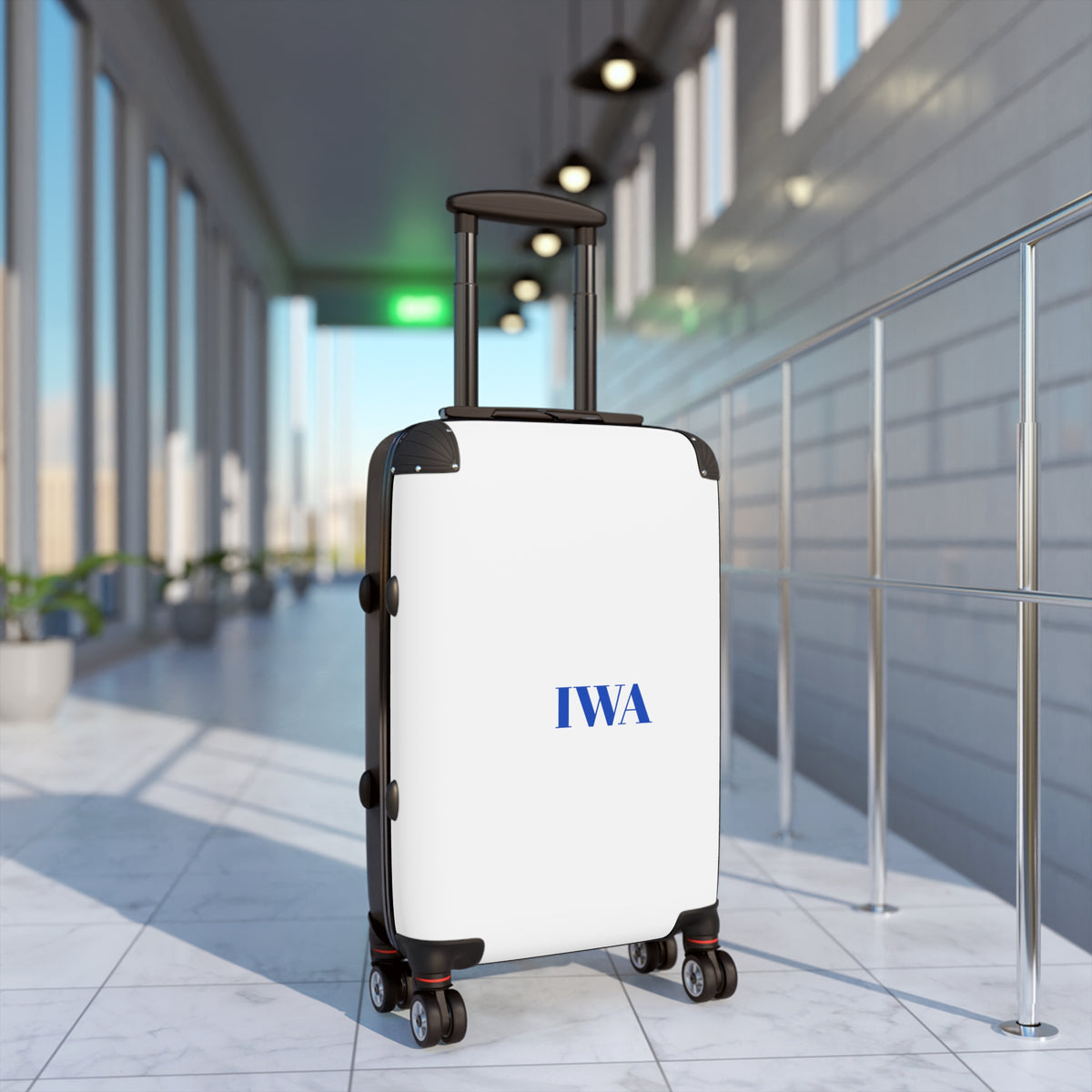 Personalized Carry-On Suitcase — Custom Text Travel Luggage
