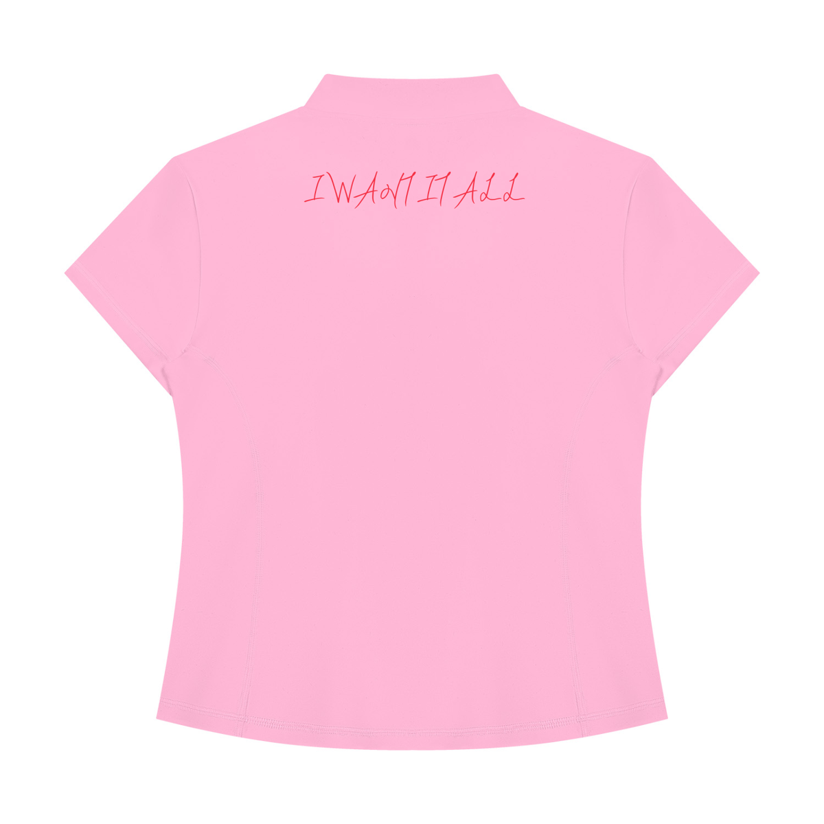 Women's Yoga Quarter-Zip Mock Neck T-Shirt