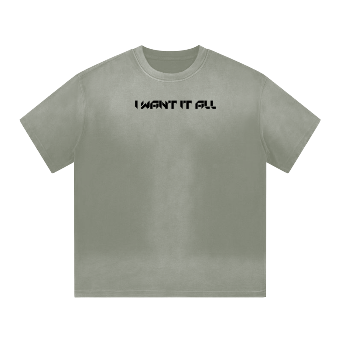 “I” Shaped Monkey Washed Drop Shoulder T-Shirt - 300 GSM