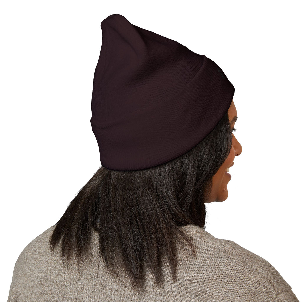 IWA Embroidered Cuffed Beanie — Classic Knit Winter Hat