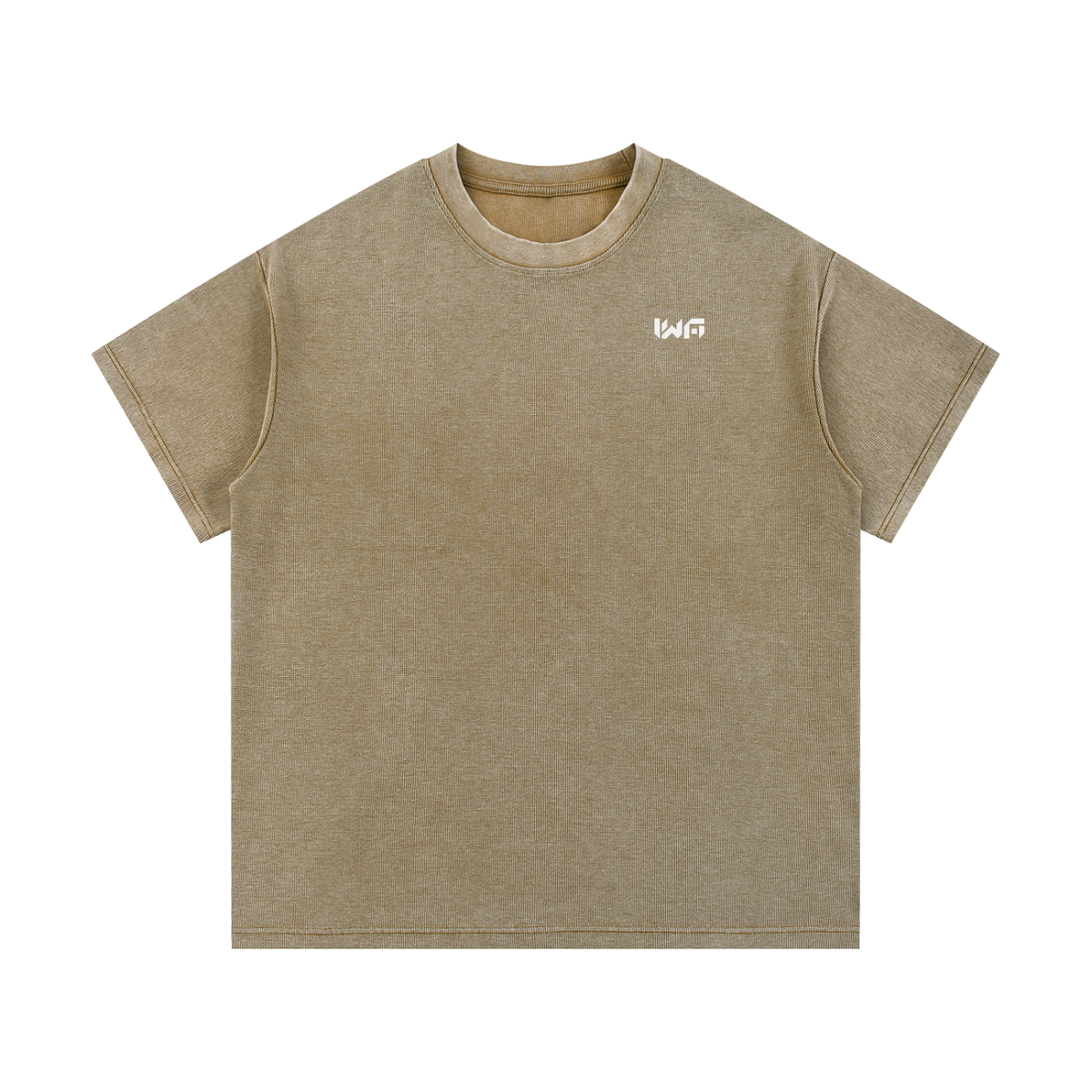 Mineral Wash Waffle Knit T-Shirt