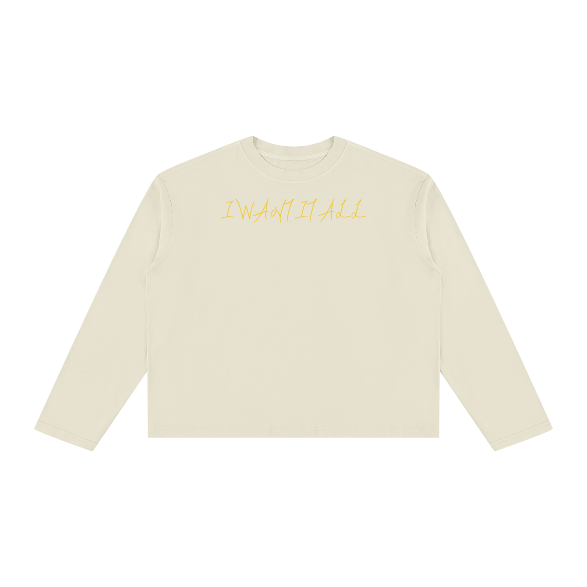 Unisex Vintage Wash Long Sleeve Boxy T-Shirt