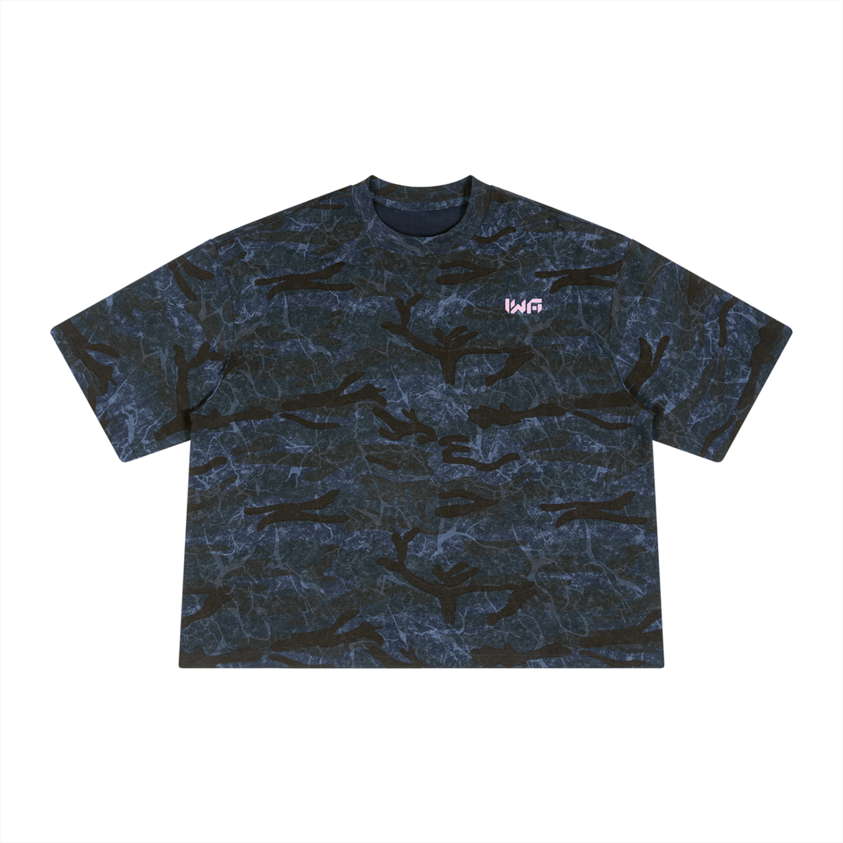 Unisex Boxy Camo Print T-Shirt