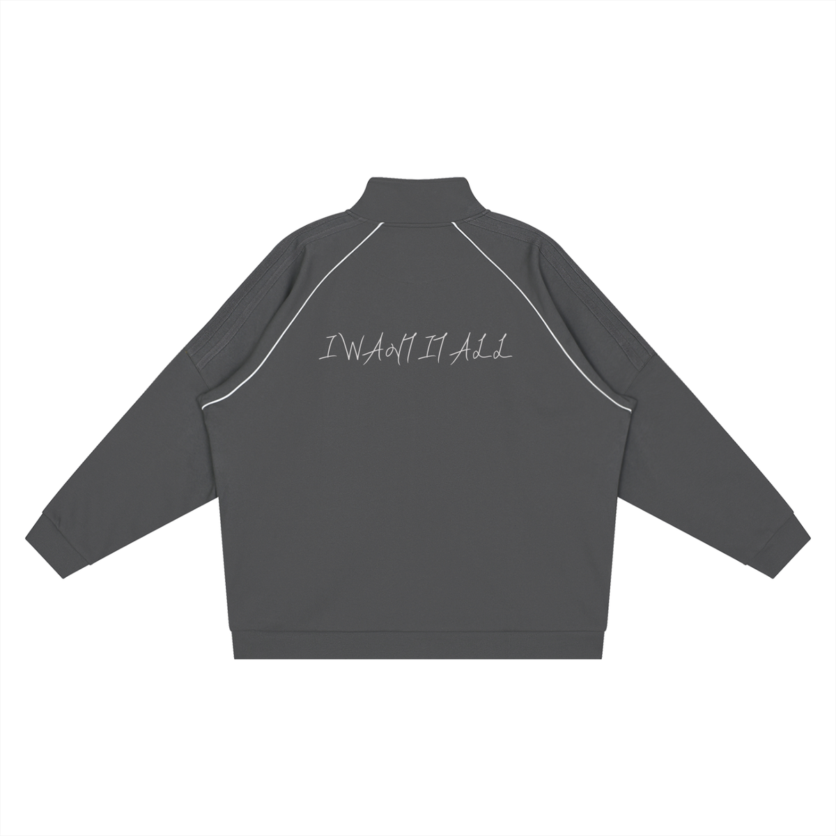 Reflection Striped Raglan Sleeve  Jacket