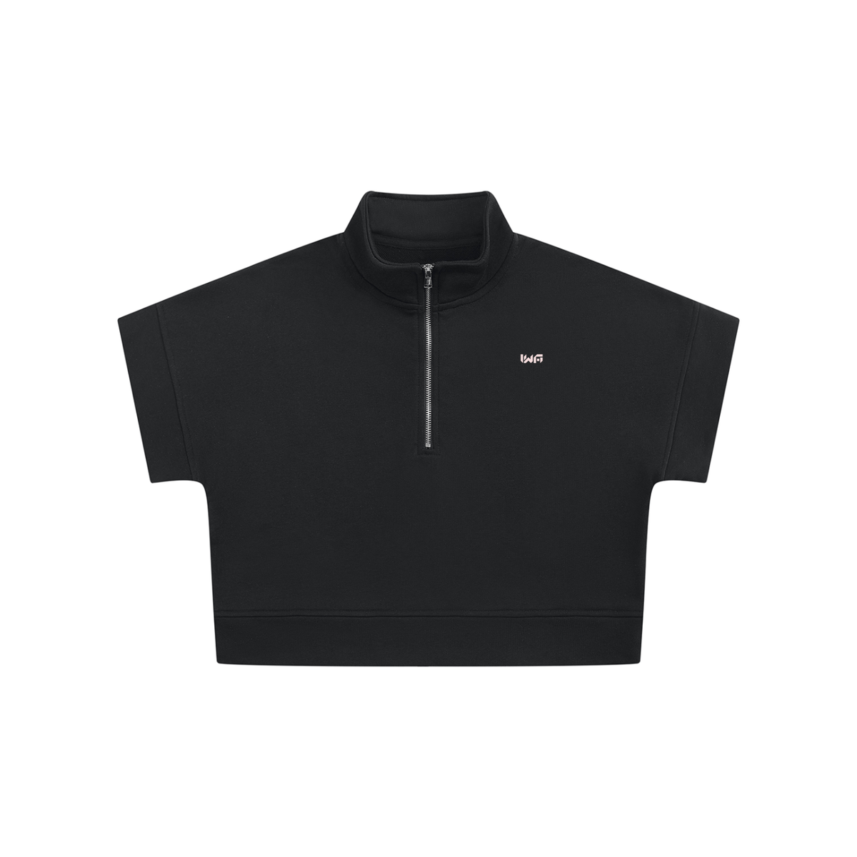 Women's Quarter Zip Crop Sweatshirt