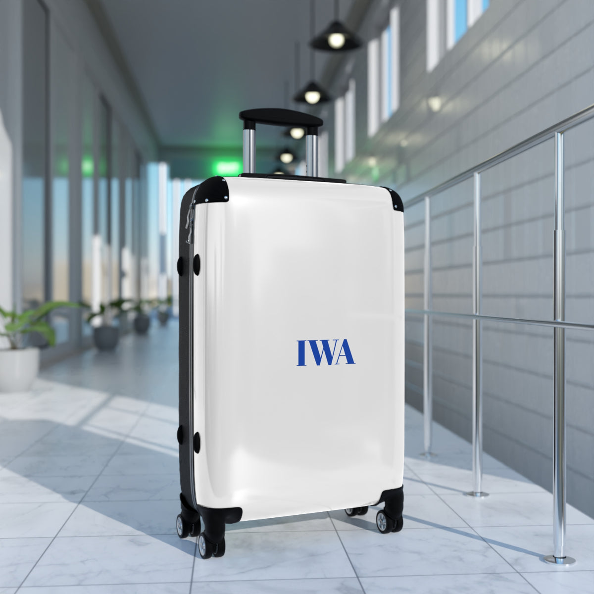 Personalized Carry-On Suitcase — Custom Text Travel Luggage