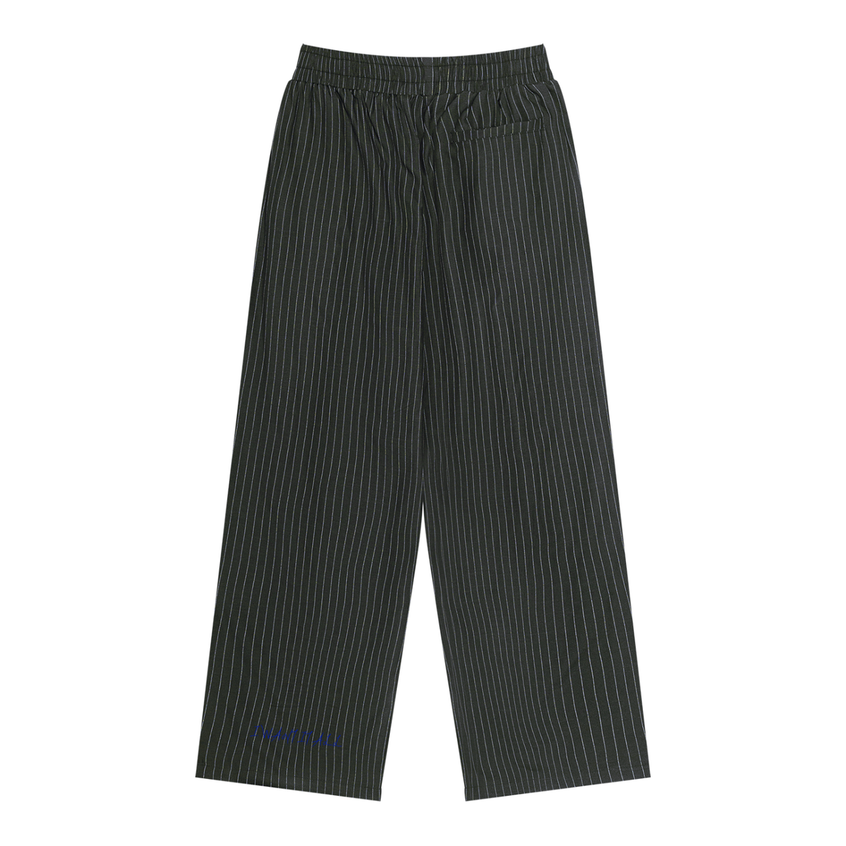 Unisex Striped Pleated Pants