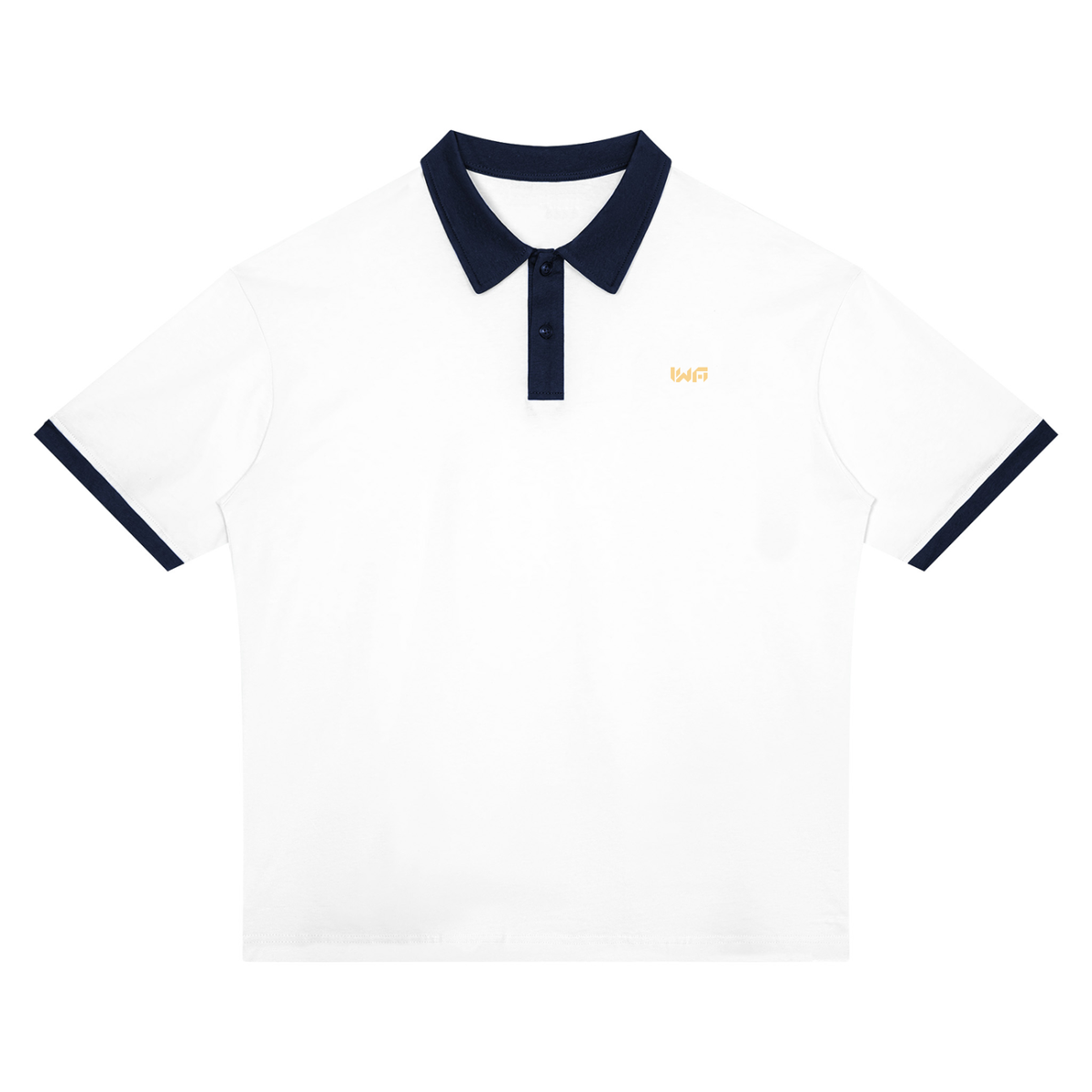 Unisex Color Block Polo Shirt