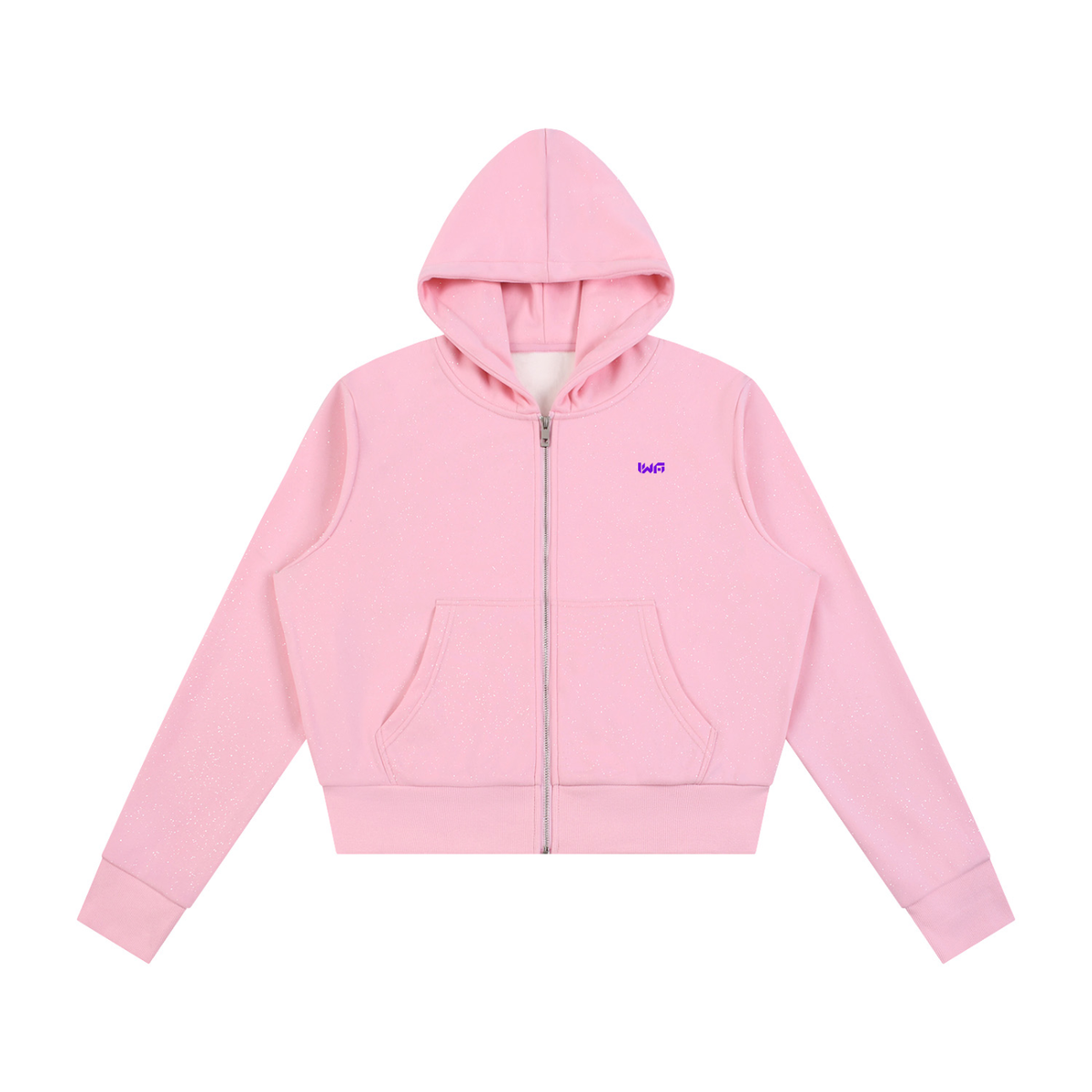 Women's Sparkles Fleece Full Zip Hoodie